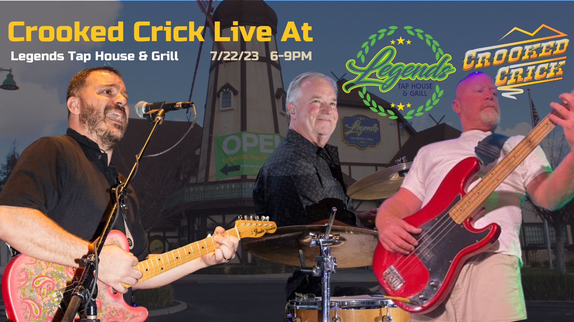 Crooked Crick @ Legends Tap House & Grill 7/22/23