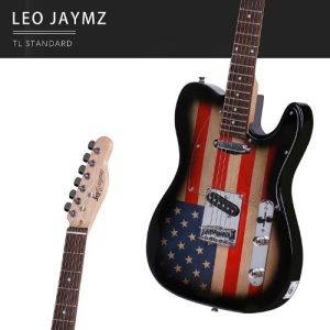 Leo Jaymz TL Standard Telecaster American Flag Presentation View